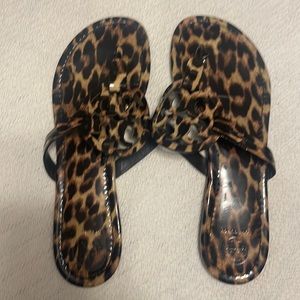 RARE Tory Burch Leopard Miller Sandals